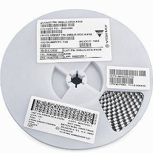 Diodo TVS SMBJ5.0CA 5V 600W SMD DO-214AA Vishay Rolo 750pcs
