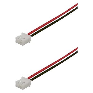 Chicote com Conector JST 2 Vias Fêmea 1.25mm Pitch