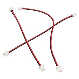 Conector JST Macho 2 Pinos Passo 1.25mm com Cabo – Tipo Micro JST