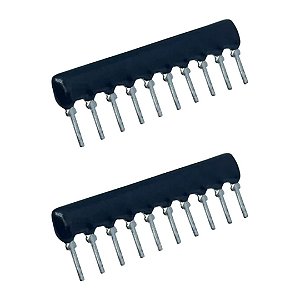 Rede Resistiva 3K3 A332G 10 Pinos SIP 9+1 THT 2% Precisão