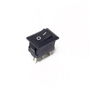 Chave KCD11-102 Mini Rocker Switch ON-OFF 3 Terminais Sem LED