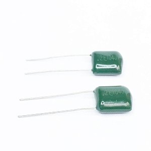 Capacitor 100nF 250V Poliéster Metalizado 2E104J