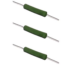 Resistor de Potência 27 Ohms 10W 5% Fio Enrolado Verde
