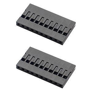Conector Fêmea Modu 10 Vias Vertical 180° PCB