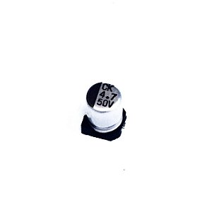Capacitor Alumínio SMD 4.7uF 50V 4x5.4mm
