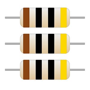 Resistor Axial 10R 1/8W 5% CR12 Royalohm – Pacote com 100 Unidades
