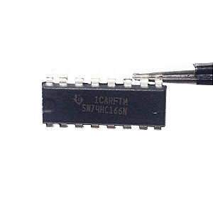 Circuito Integrado 74HC166N CMOS 8-Bit Shift Register PISO Encapsulamento DIP-16