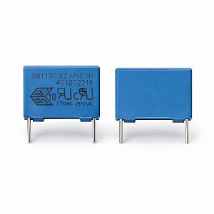 Capacitor Classe X2 2.2uF 275V Passo 15mm Epcos B81130