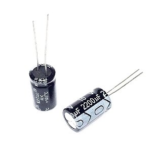 Capacitor Eletrolítico Radial 2200uF / 10V 105°C 10x17mm KETUO