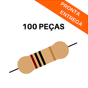 Resistor 10R 5% 0.25W Axial Through Hole CR25 – Kit com 100