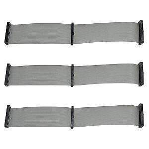 Cabo Flat 40 Vias Fêmea Triplo Conector 2mm 30cm