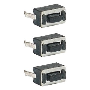 Chave Táctil 2P PTH 3x6x5mm Botão Momentâneo PCB