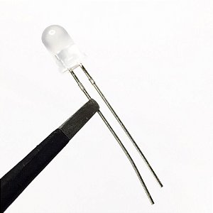LED Branco 3mm Fosco Difuso 1000MCD Alta Intensidade