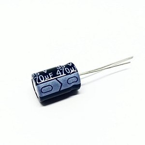 Capacitor Eletrolítico 470uF 35V 85°C Dimensão 15x10mm Ketuo
