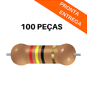 100x Resistor 24Ω 1/3W 5% CR25 Axial