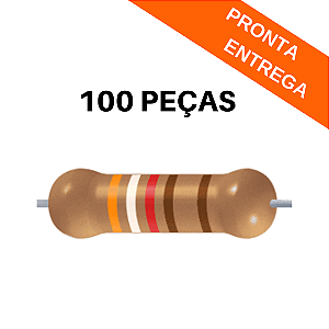 100x Resistor 3K92 1% 1/4W CR25 Axial Precisão