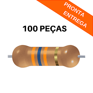 100x Resistor 36KΩ 1/3W 5% CR25 Axial