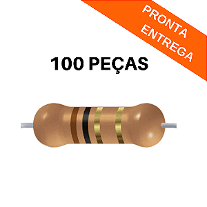 100x Resistor 1Ω 1/4W 5% CR25 Axial