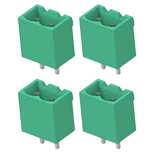 KF2EDGVC-5.08-02P Conector Borne Macho 2 Pinos Passo 5.08mm 180º