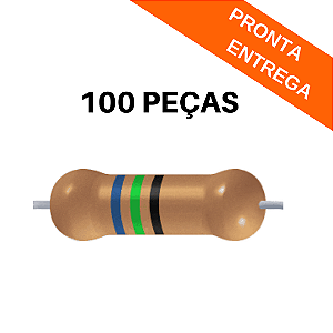 100x Resistor Axial 750K 1% CR25 0.25W PTH