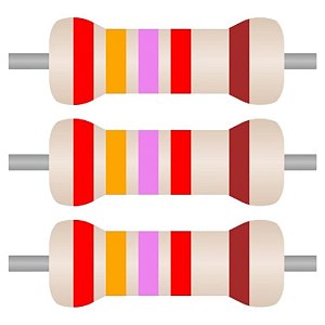 100x Resistor Axial 23K7 1% CR25 0.25W PTH