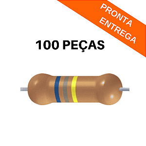 100x Resistor Axial 680K 1% CR25 0.25W PTH