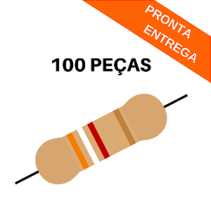 100x Resistor Axial 3K9 5% CR25 0.33W