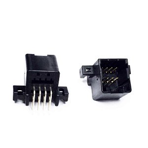 Conector Automotivo 8 Terminais Macho Through Hole