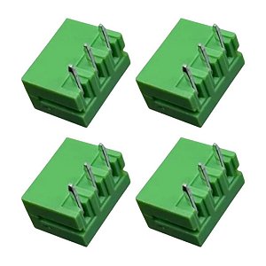 Conector KF2EDGR-3.5-3P Borne Macho 3 Vias Ângulo 90 Graus