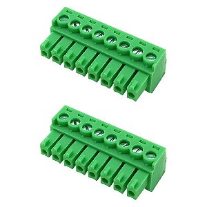 Conector KF2EDGK-3.81-08P Borne Fêmea 8 Polos 180 Graus