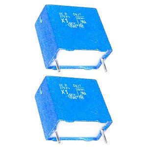 Capacitor Poliéster MKP 100K 100nF 275VAC Passo 15mm