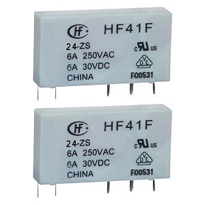Relé de Uso Geral Hongfa HF41F 24-ZS 5 Pinos 6A SPDT
