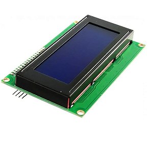 Display 20x4 LCD Azul I2C Acoplado Pronto para Arduino
