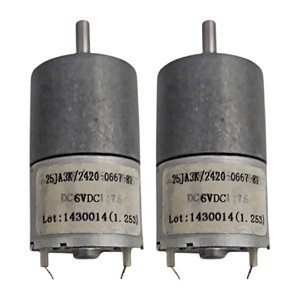 Motor Elétrico DC 6V Reduzido Alto Torque 25JA3K 2420-0667-81