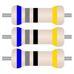 100x Resistor 68 Ohms 1/4W Axial CR25 Tolerância 5%