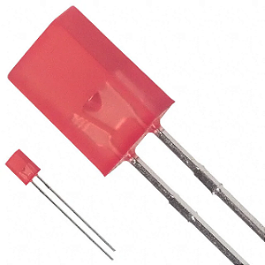LED Vermelho 5mm Difuso HLMP-S100
