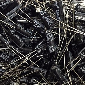 Capacitor 1UF 50V 105 Graus Tipo Radial 5x11mm