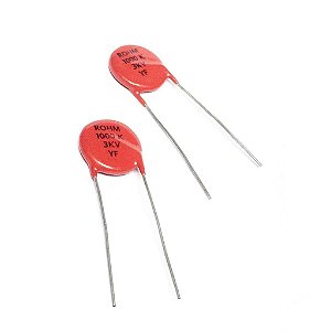 Capacitor de Disco Cerâmico 1nF 3KV Radial