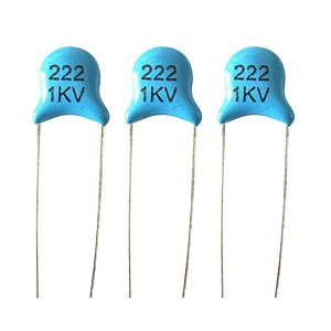 Capacitor Cerâmico Disco 2,2nF 1KV Passo 5mm