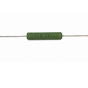 Resistor Axial 2K7 10W Tolerância 5%