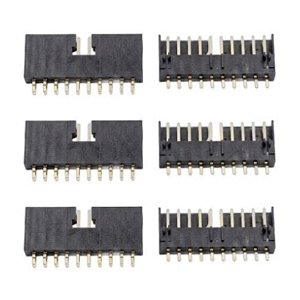Conector PCB 10 Posições PTH Passo 2mm Ângulo 180º (50299-01001-002)