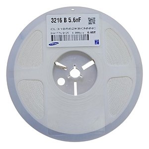 CL31B562KBCNNNC - Rolo 4000x Capacitor Cerâmico 5.6nF 50V X7R 1206 10%