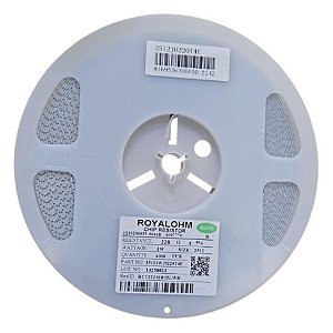 Rolo com 4.000 Resistores SMD 22Ω 2512 1 Watt 5% Código 25121WJ0220T4E