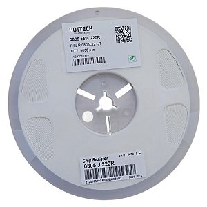 RI0805L221JT Resistor SMD 220R 0805 1/8W 5% - Rolo 5.000 Peças