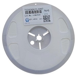 Capacitor 100pF 50V 0603 C0G (TCC0603C0G101J500CT) - Rolo 4 Mil Peças