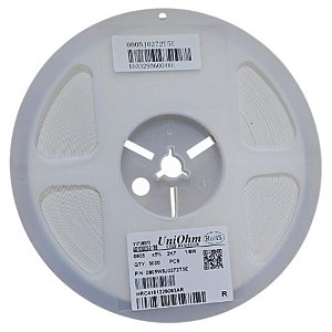 Rolo 5.000x Resistor SMD 2K7 Ohms 0805 125mW 5% 0805W8J0272T5E