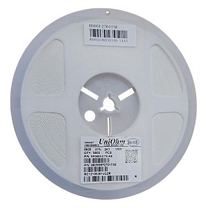 Rolo com 5.000 Resistores SMD 2,7K Ohms 0805 1/8W 1% 0805W8F2701T5E