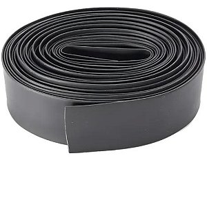 Espaguete Retrátil 20mm Preto Alta Temperatura 125°C