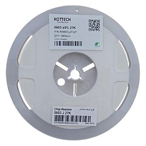 RI0603L273JT Resistor SMD 27K 0603 1/10W 5% - Bobina 5.000 Unidades