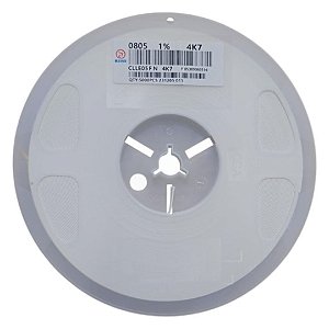 Resistor Chip SMD 4.7K 0805 1% CLLE05FN 4K7 - Rolo com 5.000 Unidades